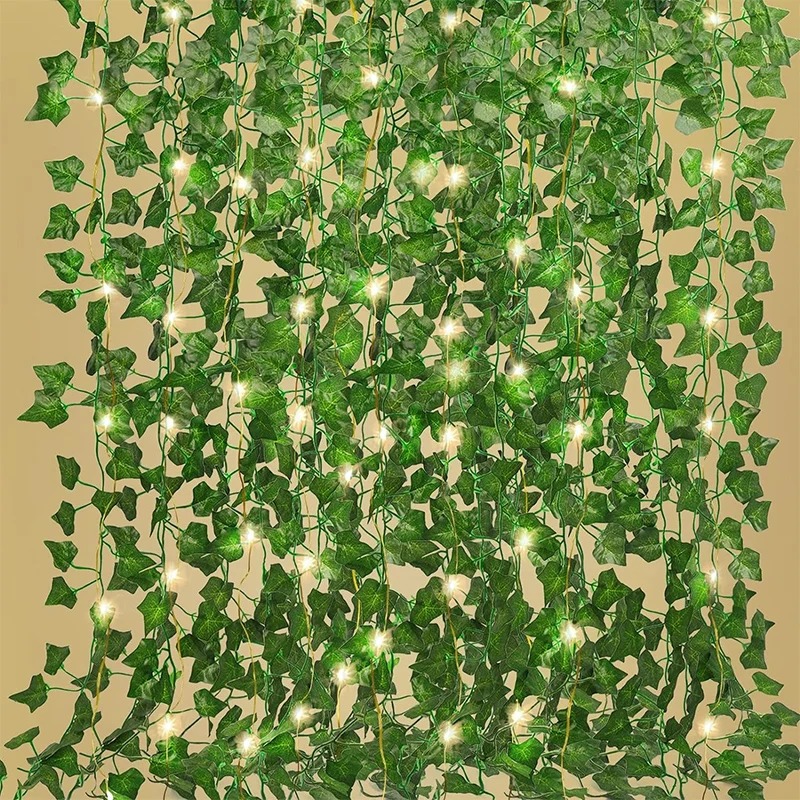 Home Office Word - Green Ivy 210cm LED Light String