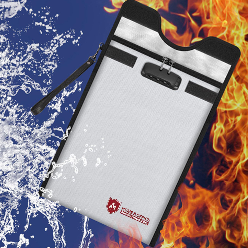 Home Office For Passport - A4 Fireproof File Bag Waterproof Security