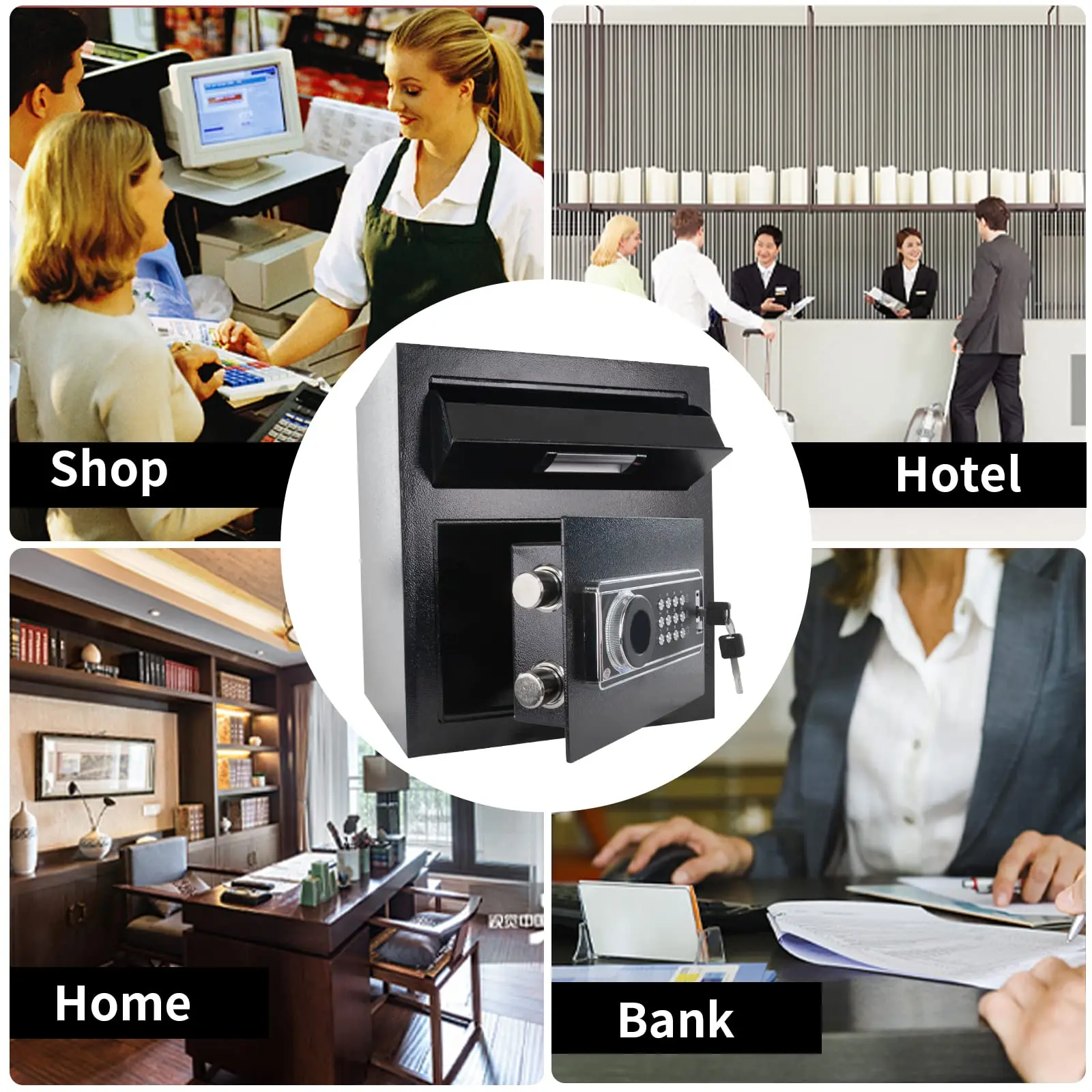 Home Office For Passport - -Security Safe Box with Digital Keypad