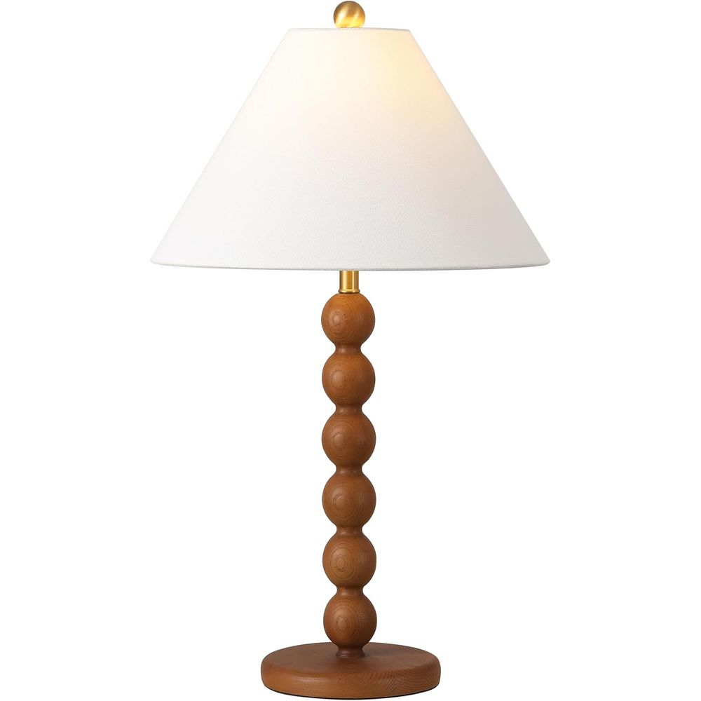 Home Office Desks - Natural Brown Resin Stacked Ball Table