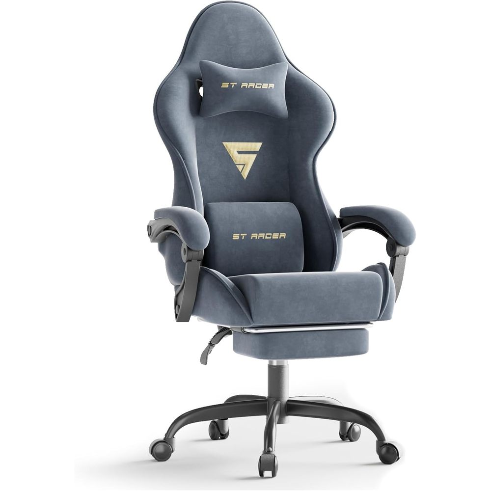 Ergonomic Office Chair - Ergonomic Gaming Chair with Footrest and