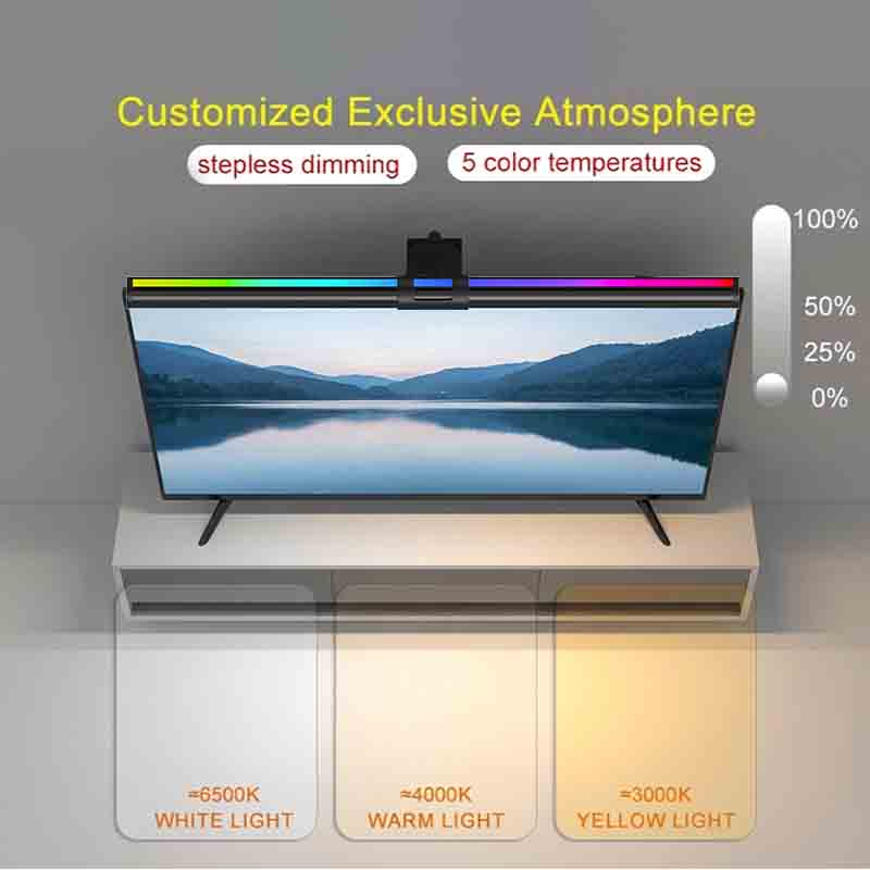 60/80cm RGB Light LED Monitor  - đánh giá và giá Home Office Work