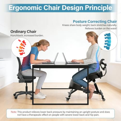 Kneeling Chair, Ergonomic Knee - đánh giá và giá Ergonomic Office Chair