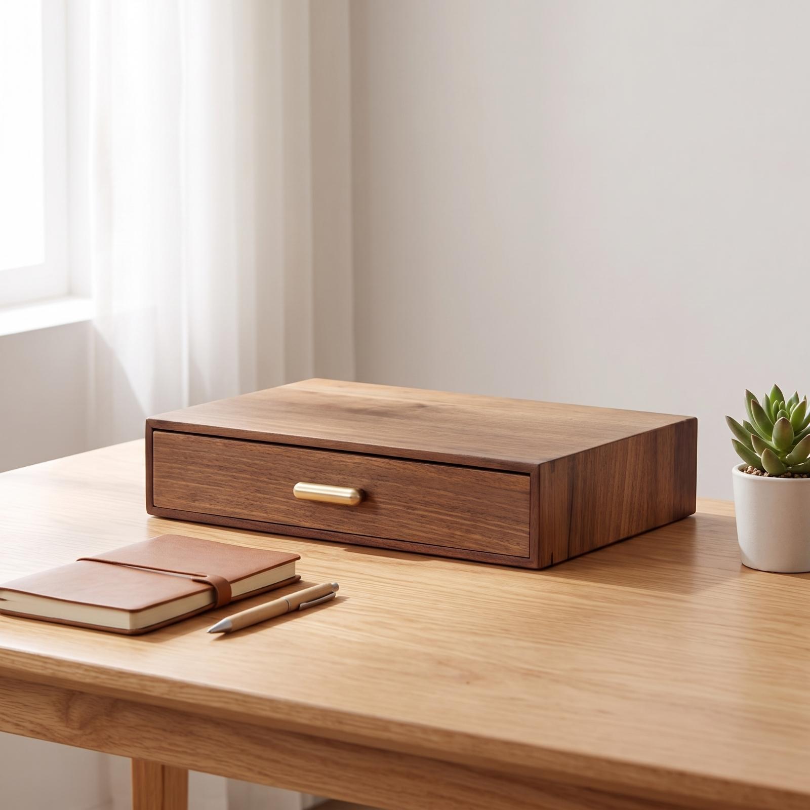 Wooden Desktop Storage Drawer  - đánh giá và giá Office Drawer Organizer