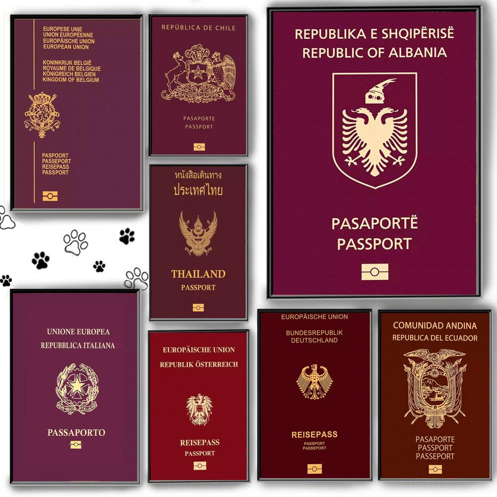 Red-background Passports Poste - đánh giá và giá Home Office For Passport