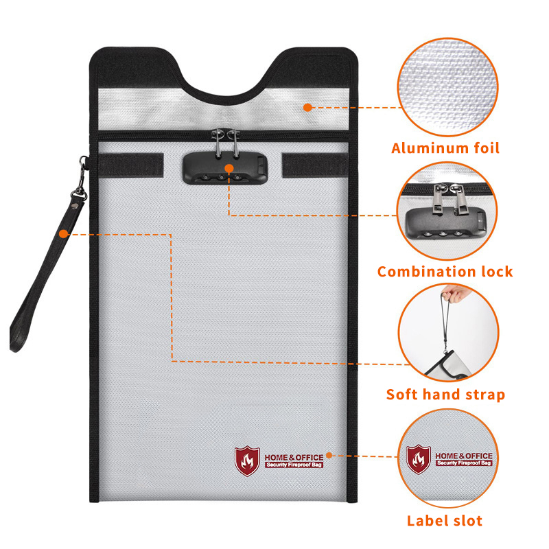 A4 Fireproof File Bag Waterpro - đánh giá và giá Home Office For Passport
