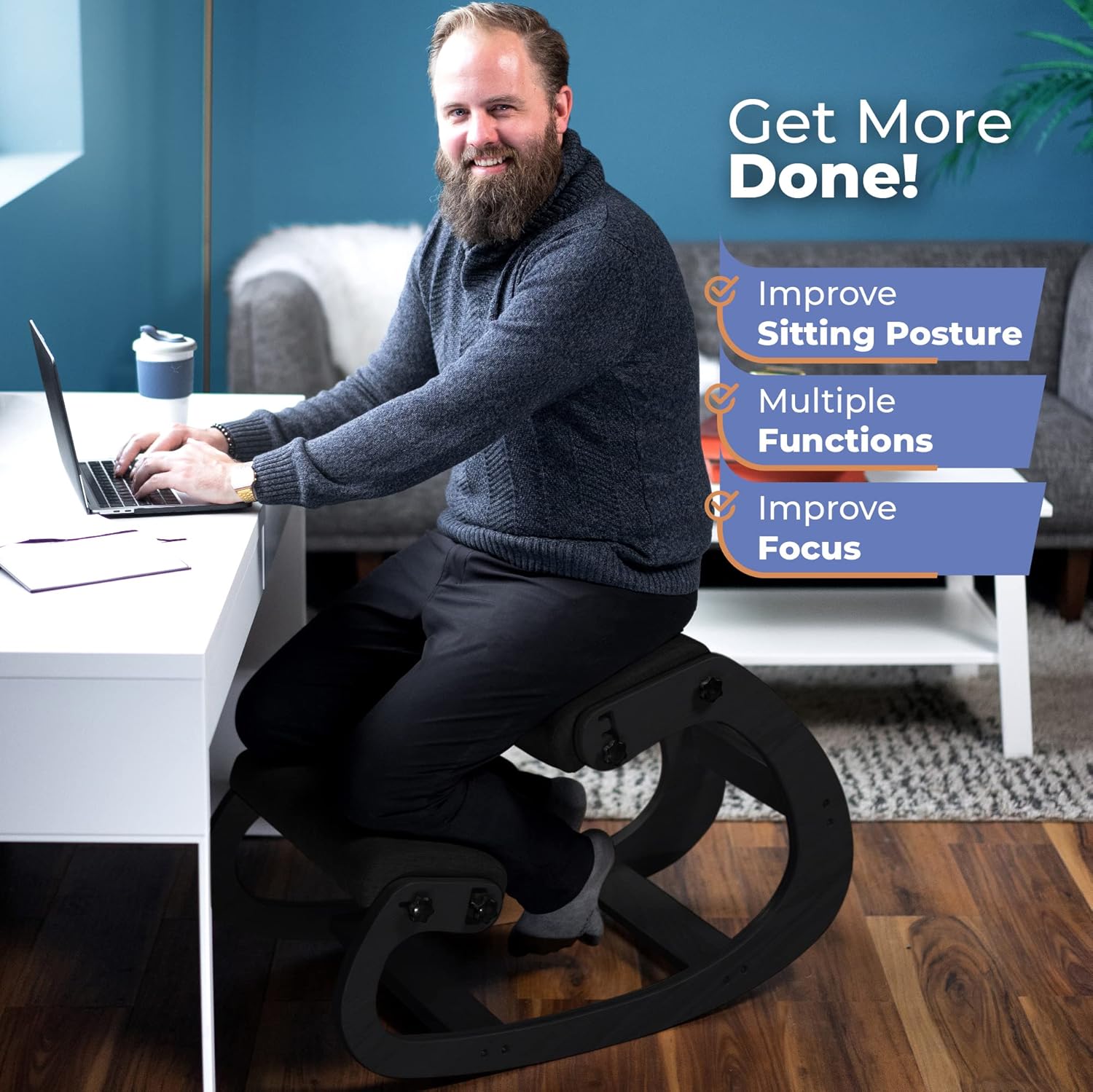 Ergonomic Wooden Kneeling Chai - đánh giá và giá Ergonomic Office Chair