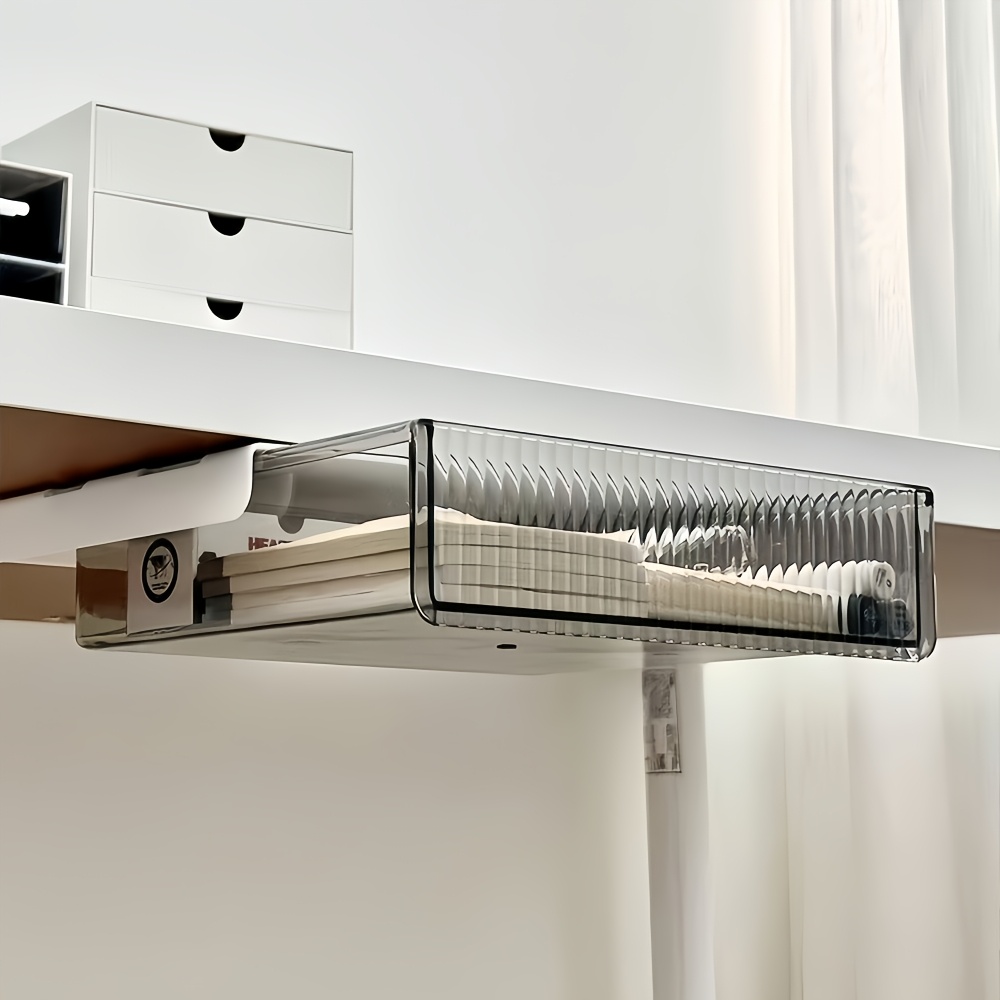 1pc Under Desk Clear Drawer Or - đánh giá và giá Office Drawer Organizer