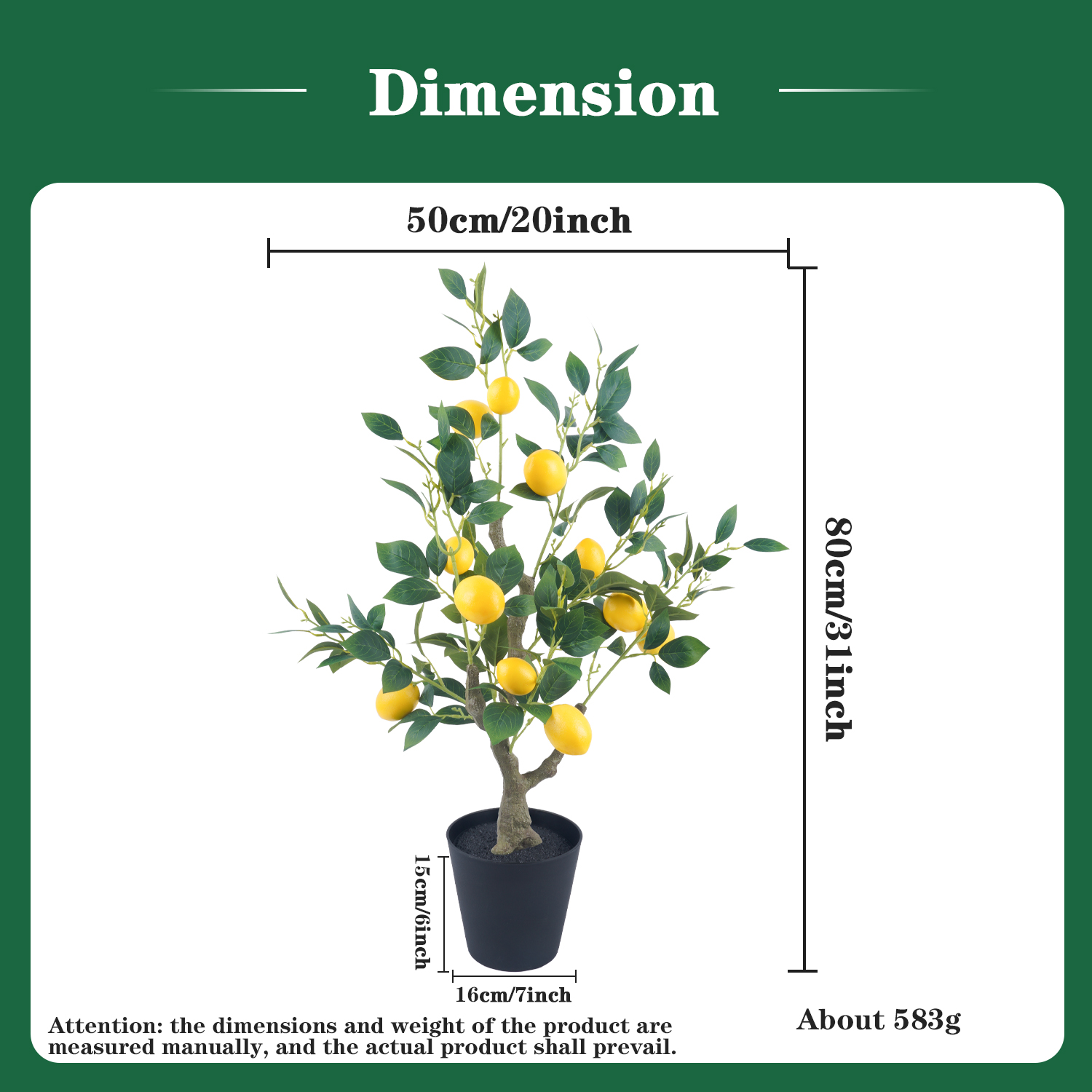 Uflower Artificial Lemon Tree  - đánh giá và giá Home Office Word