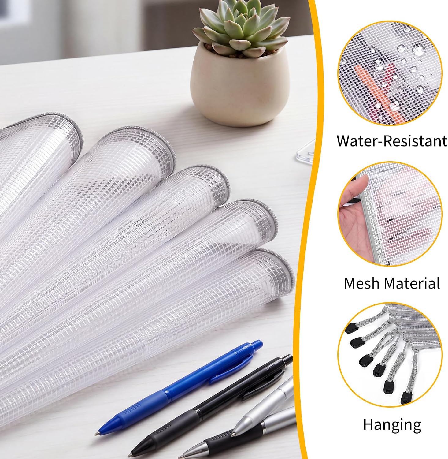 56-Pack Waterproof PVC Mesh Zi - đánh giá và giá Home Office Bagas
