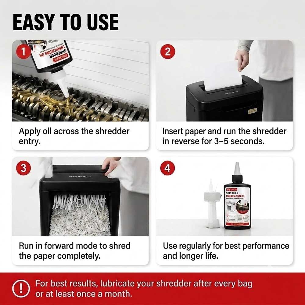 110ml Shredder Lubricating Oil - đánh giá và giá Home Office Paper Shredder