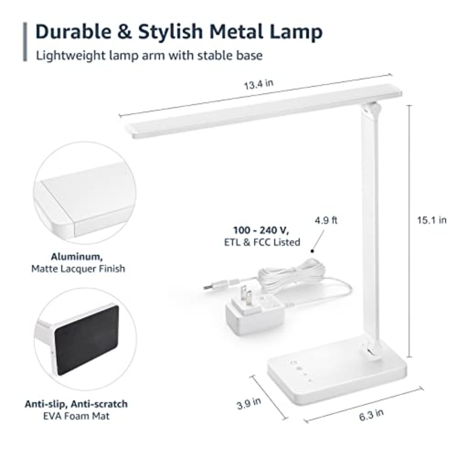 LED Desk Lamp, Metal Desk Ligh - đánh giá và giá Home Office Desks