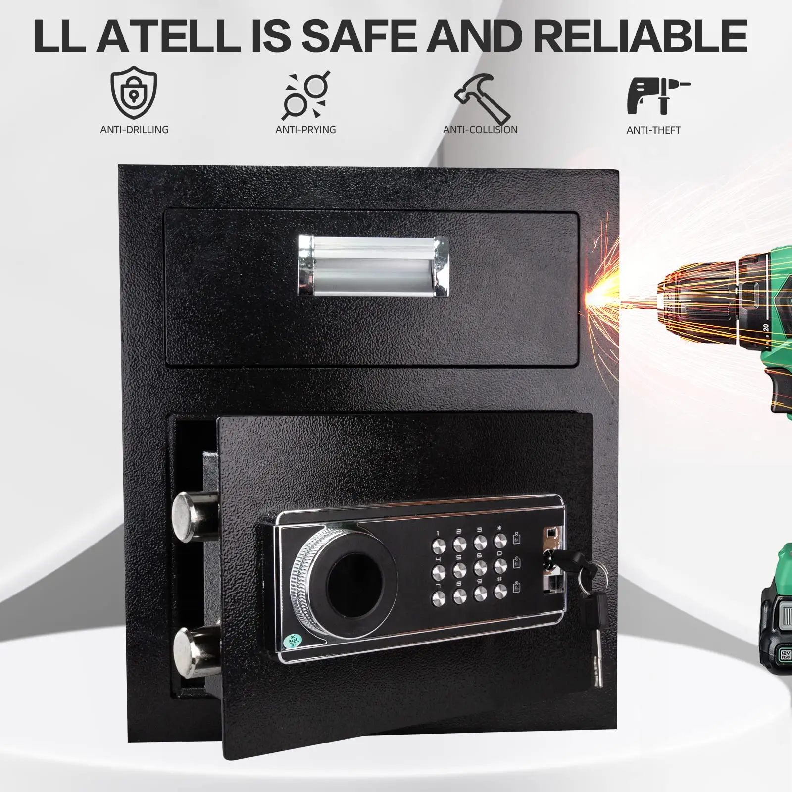 -Security Safe Box with Digita - đánh giá và giá Home Office For Passport