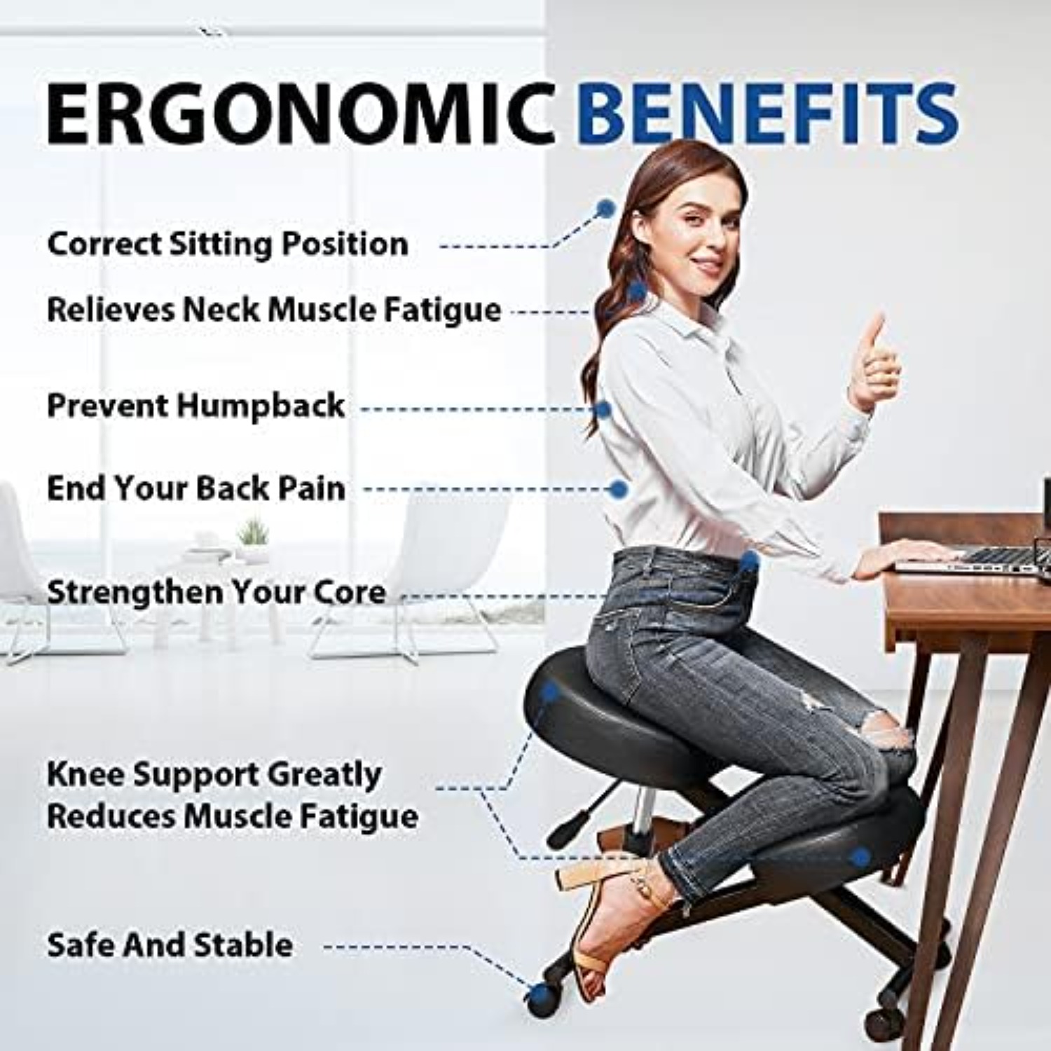 Kneeling Chair Ergonomic for O - đánh giá và giá Ergonomic Office Chair