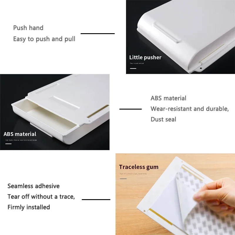 Hidden Storage Box Desk Storag - đánh giá và giá Office Drawer Organizer