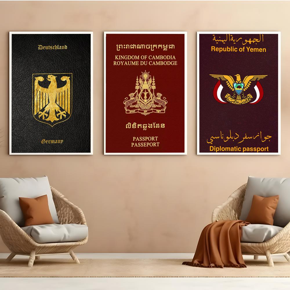 Deep Red-background Passports  - đánh giá và giá Home Office For Passport
