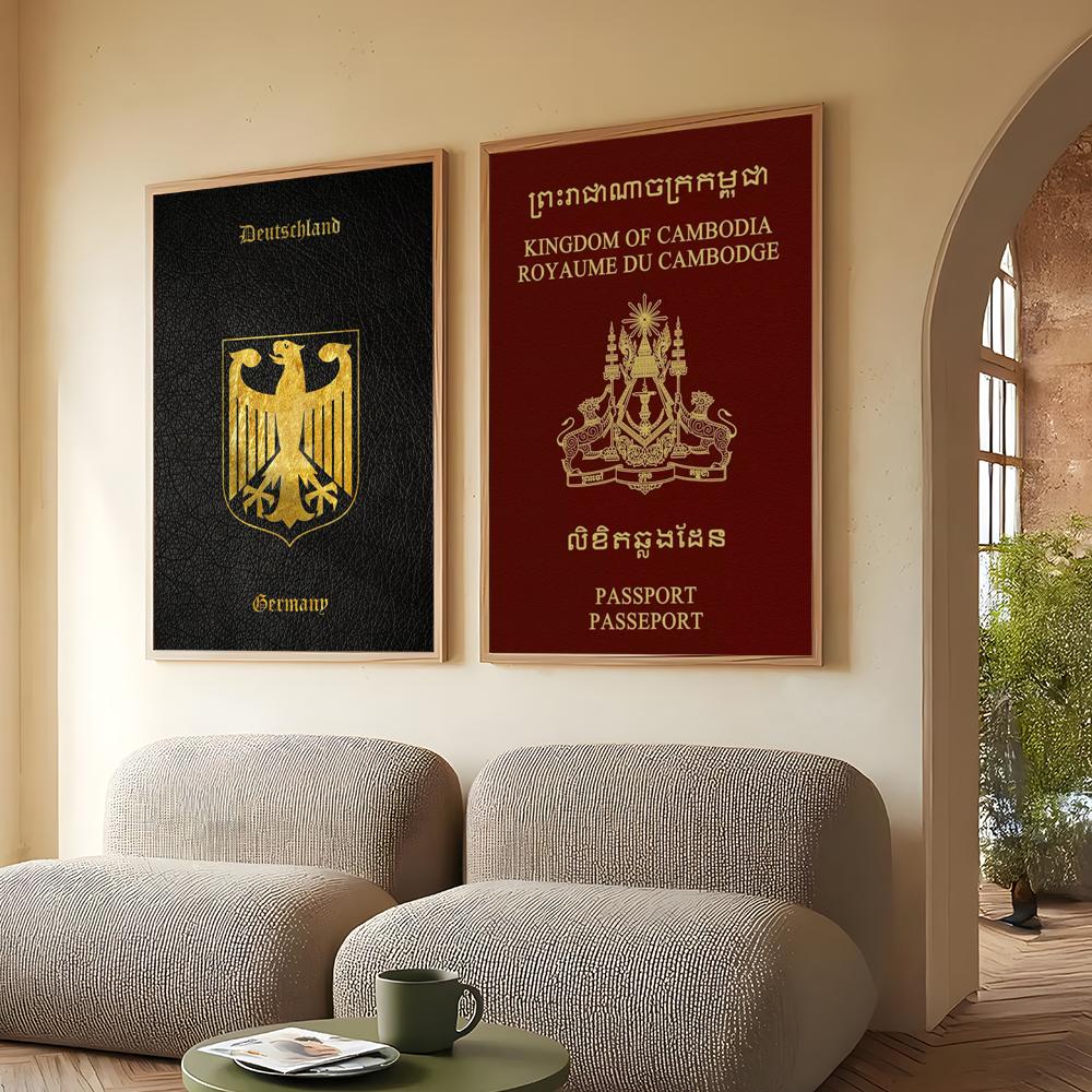 Deep Red-background Passports  - đánh giá và giá Home Office For Passport