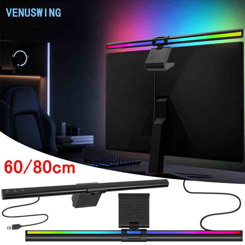 60/80cm Monitor Light Bar RGB  - đánh giá và giá Home Office Work