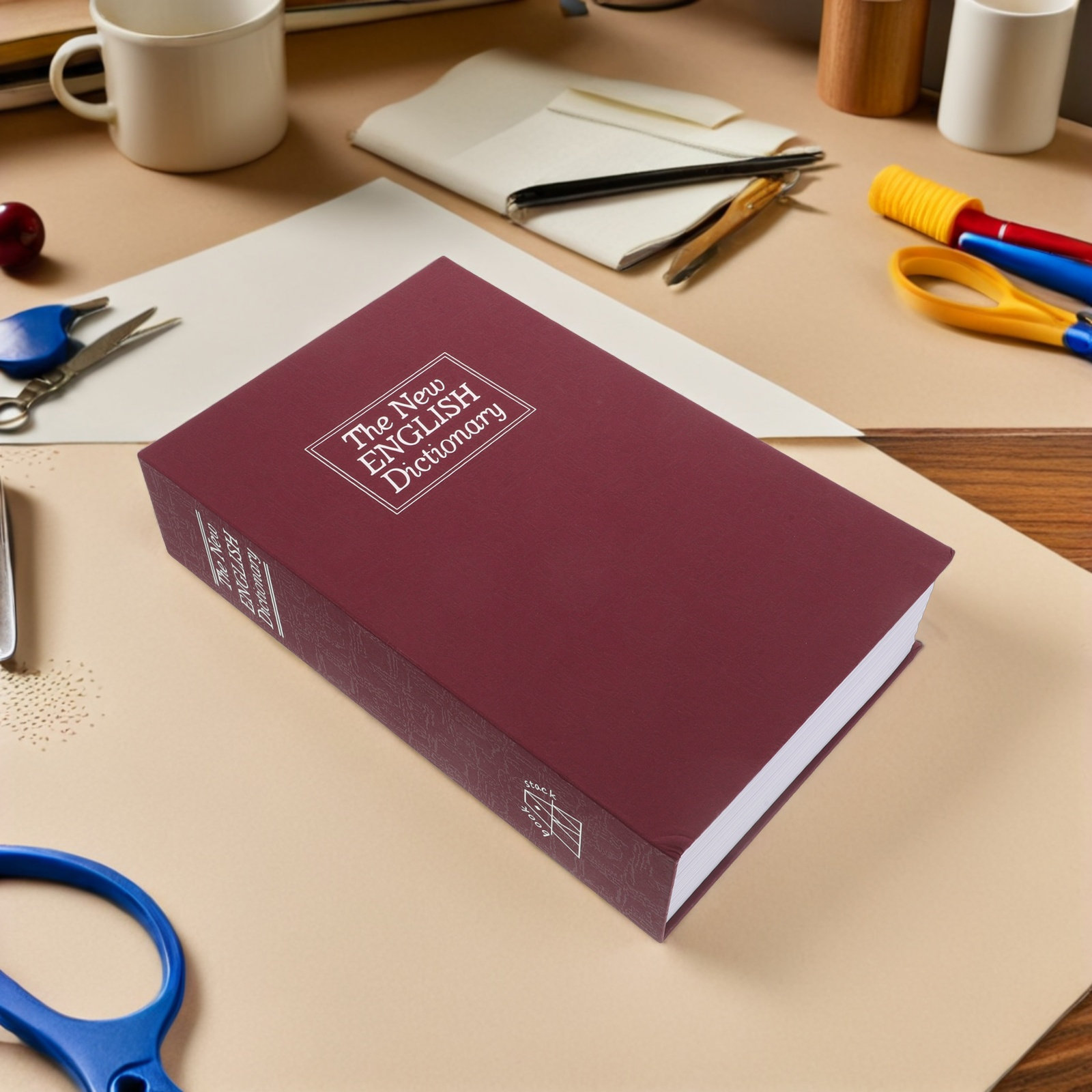 Red Imitation Book Shaped Safe - đánh giá và giá Home Office For Passport