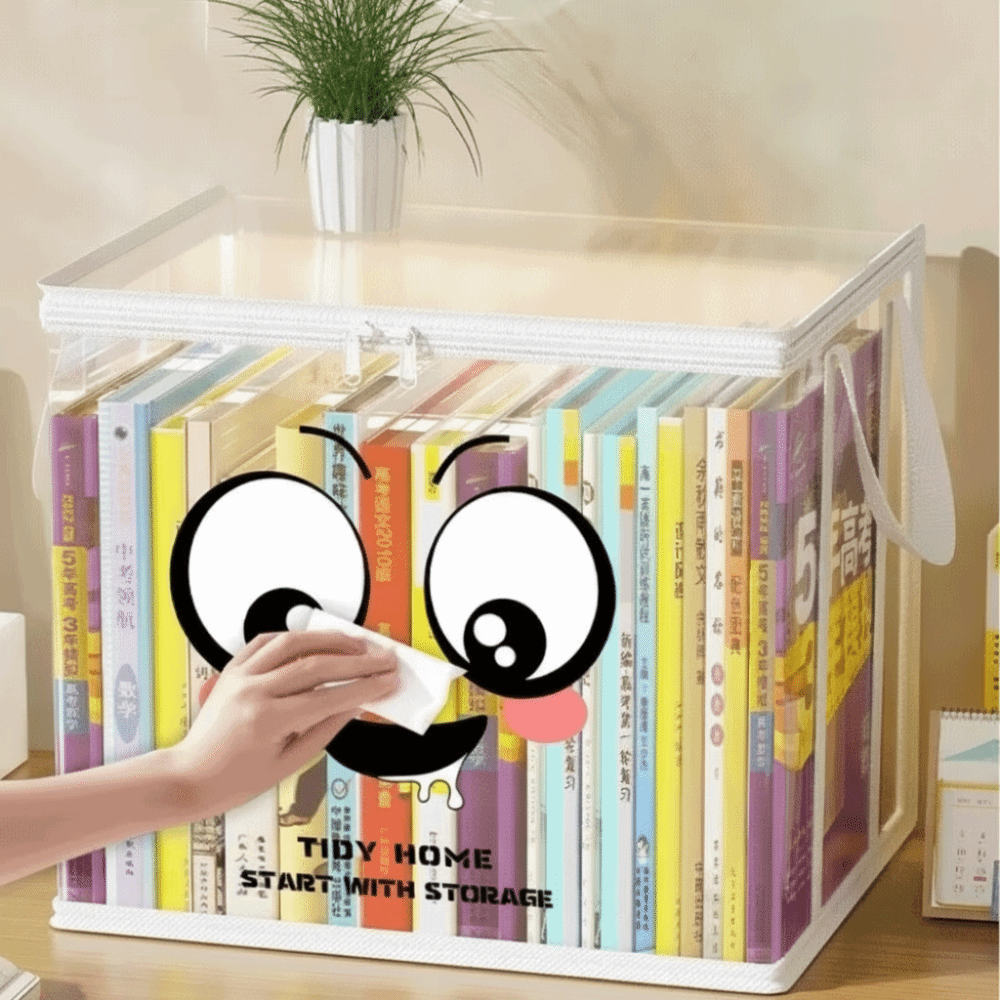 Large Square Book Storage Bag  - đánh giá và giá Home Office Bagas