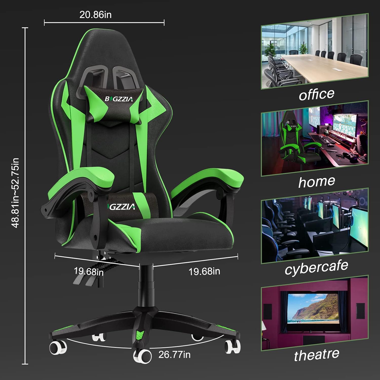 Ergonomic Gaming Chair PU Leat - đánh giá và giá Ergonomic Office Chair