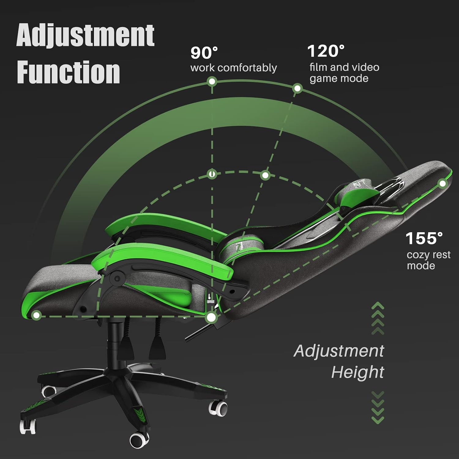 Ergonomic Gaming Chair PU Leat - đánh giá và giá Ergonomic Office Chair