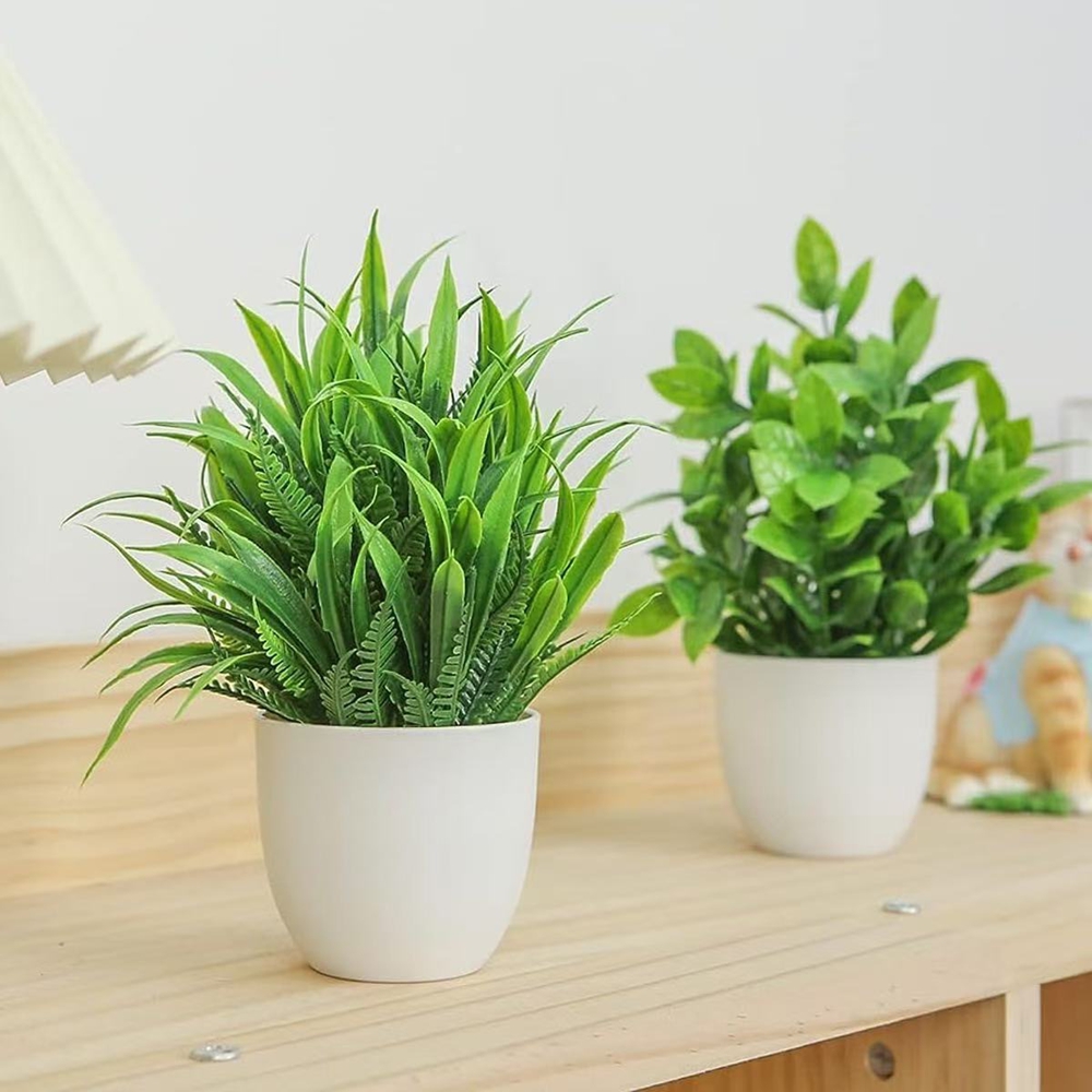 4pcs/set Mini Artificial Plant - đánh giá và giá Home Office Word