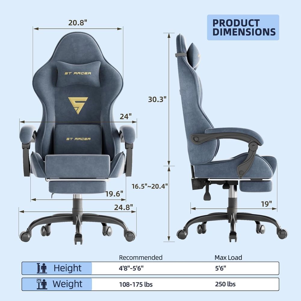 Ergonomic Gaming Chair with Fo - đánh giá và giá Ergonomic Office Chair