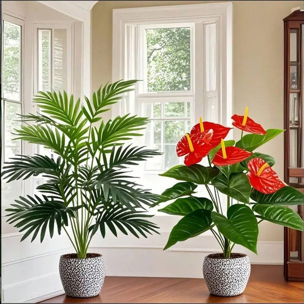 2sets Large Artificial Palm Pl - đánh giá và giá Home Office Word