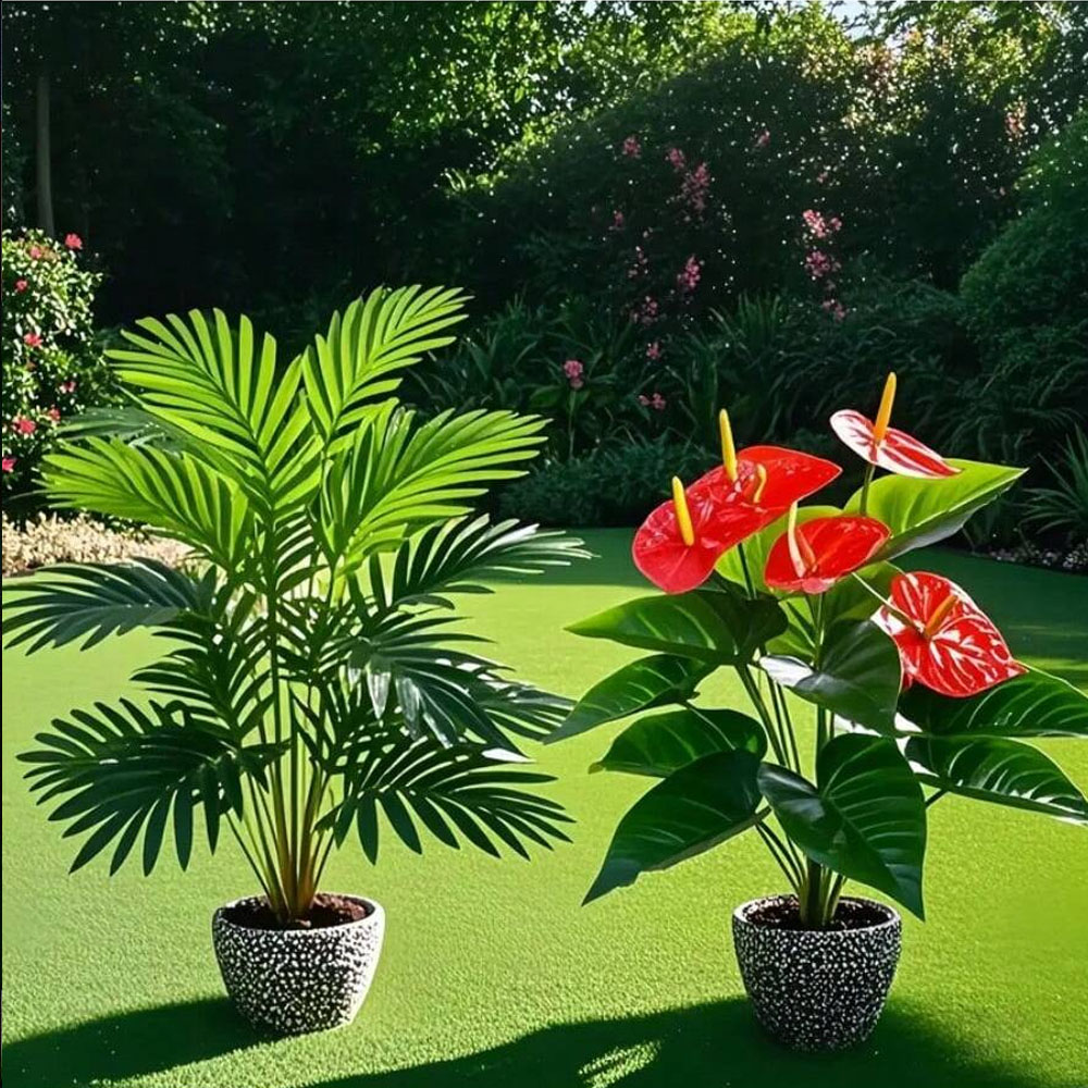 2sets Large Artificial Palm Pl - đánh giá và giá Home Office Word