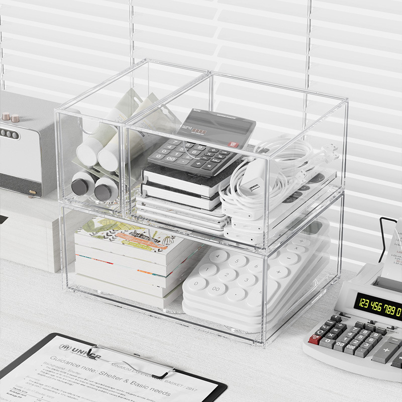 Acrylic Stackable Organizer Bo - đánh giá và giá Office Drawer Organizer